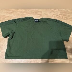 Ivy Park Adidas Dark Green Crop Top